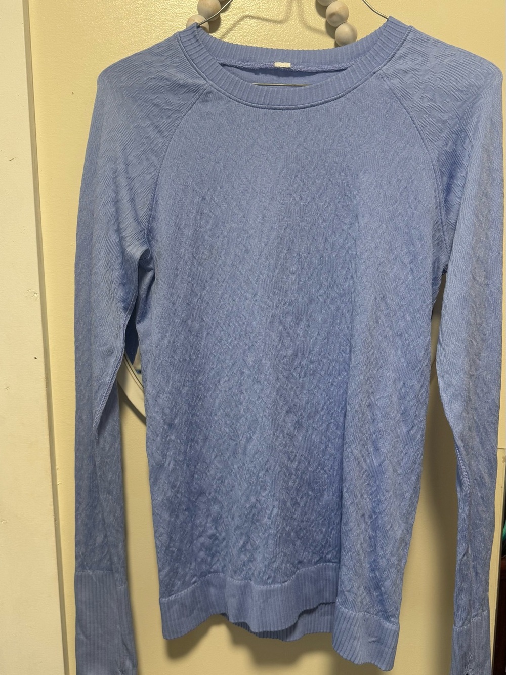 lululemon athletica Light Blue Long-Sleeve Crew Sweater